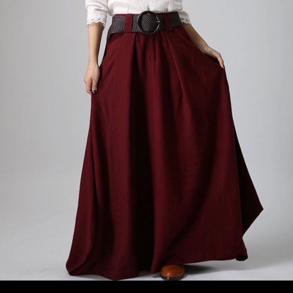 High waist maxi skirt